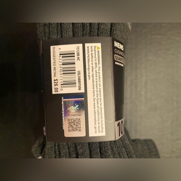 U.S. POLO ASSN. Men's 10 Pack Cushion Comfort Quarter Crew Socks Size 6-12 - Picture 4 of 4